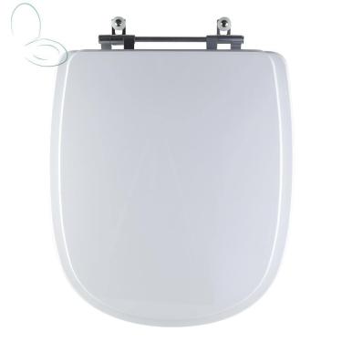 Imagem de Assento Sanitário Tampa de Vaso Branco MDF Laqueado Sabatini para bacia Icasa