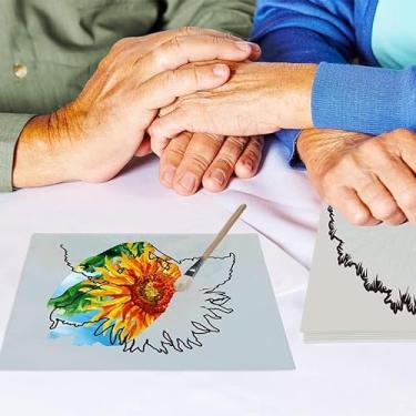 Imagem de Sensii Aquarela Fácil Pintura Mágica com Água para Adultos, Idosos e Demências - Atividades de Pintura Clássicas