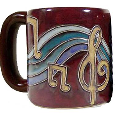 Imagem de Caneca Mara Stoneware – Notas musicais – 473 ml