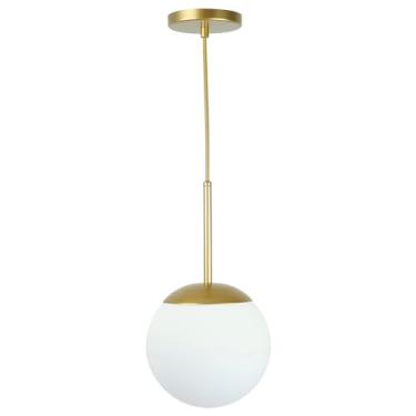 Imagem de Lustre Pendente Jabuticaba Dourado Globo de Vidro 20 cm