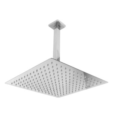 Imagem de Ducha chuveiro 25x25 quadrado metal cromado teto
