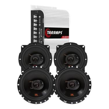 Imagem de Módulo Taramps TS400x4 Fio + 2 Alto Falantes JBL FLEX4 6TRFX55 + 2 5TRFX55 - 220 Watts Rms