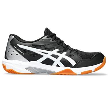 Imagem de ASICS Tênis feminino de vôlei Gel-Rocket 11, tamanho 41, preto/prata pura