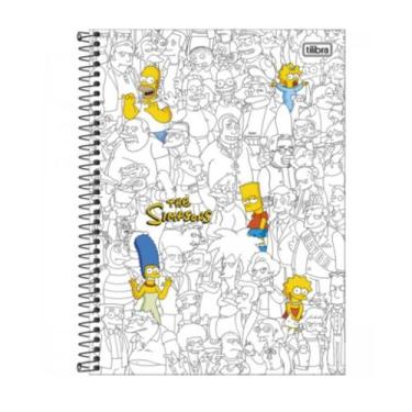 Imagem de Caderno Universitário Simpsons 160 Folhas 10 Matérias Tilibra