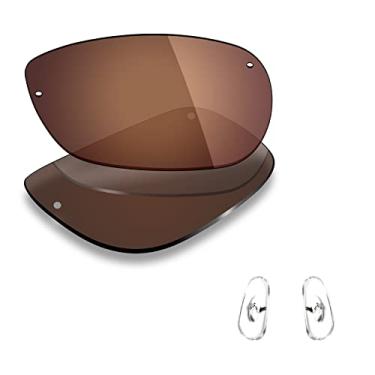 Imagem de Mryok Lentes de reposição polarizadas e peças de nariz para Ray-Ban RB3183 63 mm - Marrom bronze