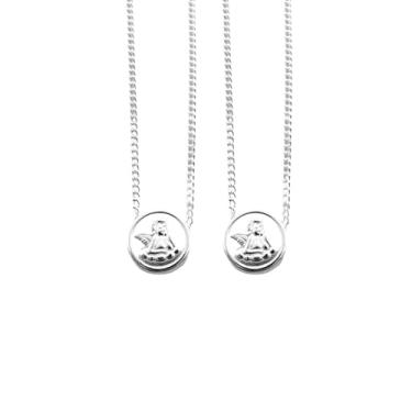 Imagem de Escapulário Infantil Prata 925 Anjinho da Guarda 45cm