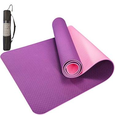 Imagem de Tapete Yoga Mat TPE Ecológico 183cm x61cm x6mm Com Bolsa Yangfit