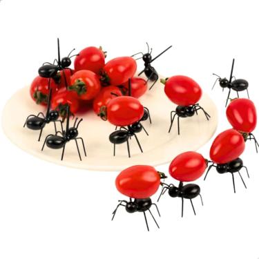 Imagem de Kit 12 Garfinhos Espeto Formiguinhas Petisco Frutas Infantil