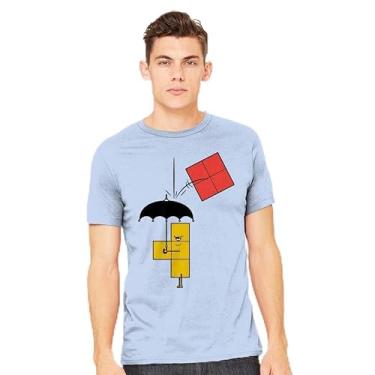 Imagem de TeeFury - Evil Piece - Quebra-cabeça masculino, Tetris, Gaming - Camiseta, Azul marino, XXG