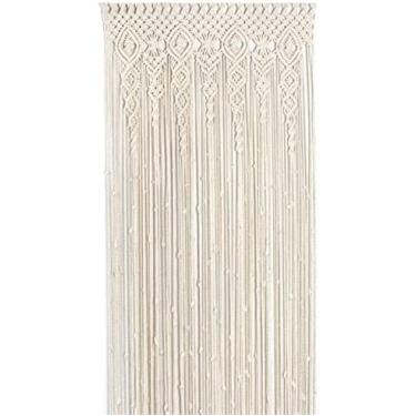 Imagem de Grânulos de porta, cortina de porta frisada 100x200cm cortina de parede pendurado cortina de janela tapeçaria decoração de parede casa quarto ornamento de casamento, 100x200cm