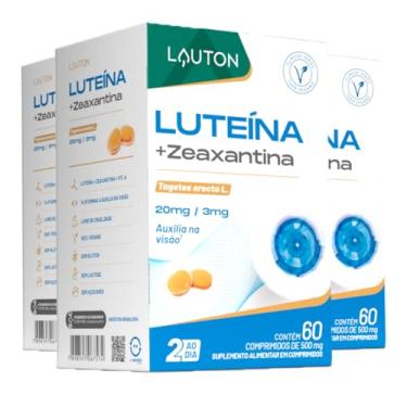 Imagem de Luteína c/Zeaxantina + Retinol Lauton 60 Comprimidos 3un