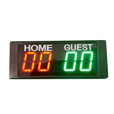 Imagem de AZOOU Placar eletrônico digital led com controle remoto para jogos esportivos, basquete, beisebol, tênis, vôlei, mesa, pingue-pongue, bilhar, placar de cornhole, convidado de casa (vermelho + verde)
