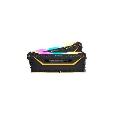 Imagem de Memória RAM Corsair Vengeance RGB Pro, 16GB (2x8GB), 3200MHz, DDR4, CL16, Preto - CMW16GX4M2C3200C16-TUF