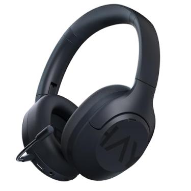 Imagem de HAYLOU S30 Fone de ouvido Bluetooth com Cancelamento Ativo de Ruído, Over Ear Headphones com Extraível Individualmente Microfone, Suporta conexão com consoles