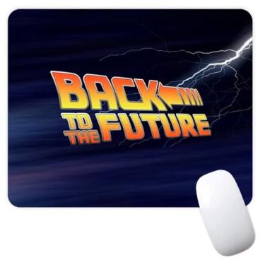 Imagem de Back to The Future Title Logo Marty McFly Doc Brown Delorean 80s Movie Antiderrapante Gaming Computer Gaming Desktop Laptop Mouse Pad 18 x 22 cm