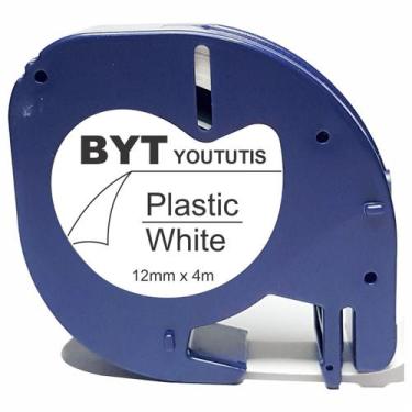 Imagem de Fita 91201 Para Rotulador Dymo Letratag Plastica 12mm Branca - Byt