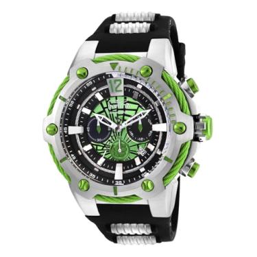 Imagem de Invicta Relógio masculino Marvel Hulk de quartzo, prata, 25985, Prata, One Size, relógio de quartzo
