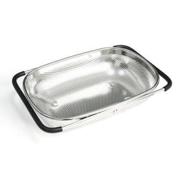 Imagem de REDANT Escorredor sobre a pia para cozinha - Coadores e escorredores de metal com alças expansíveis - Coador de malha fina e coador de salada para frutas, arroz, coador de macarrão - Utensílios de