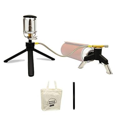 Imagem de Qudai Mini lanterna de acampamento brilhante portátil luz a gás para pesca ao ar livre barraca de piquenique lâmpada para jardim doméstico lâmpada de vidro pendurada com tripé