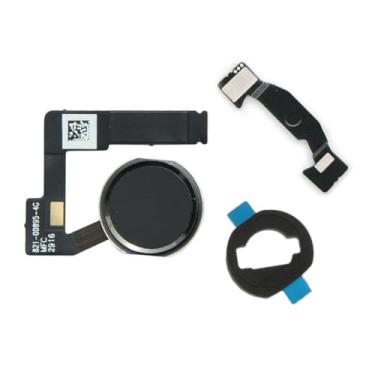 Imagem de YESUN Conjunto de cabo flexível com botão Home + junta de borracha e suporte espaçador para iPad Pro 10.5, 12.9 2nd, Air 3 2019 (preto)