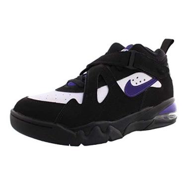 Imagem de T nis de basquete masculino Nike Air Force Max, Black / Court Purple-white, 12 Women/10.5 Men
