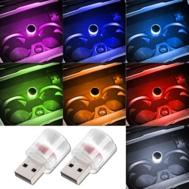 Imagem de Lâmpada de LED USB para ambiente interior de carro, luz noturna mini luz de decoração LED, mini luzes LED USB universais para decoração de carro, mini luz LED USB adequada para carros, quartos (flash