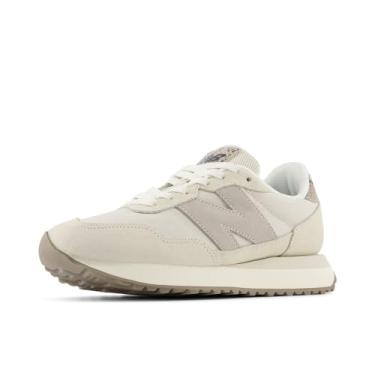 Imagem de New Balance Tênis feminino 237 V1, Branco/Bege, 11.5