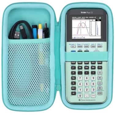 Imagem de Lebakort Capa rígida compatível com Texas Instruments TI-84 Plus CE/TI-84 Plus/TI-Nspire CX II CAS/TI-Nspire CX II/TI-83 Plus/TI-89 Titanium/TI-85 / TI-86 Color Graphing Calculator (Menta)