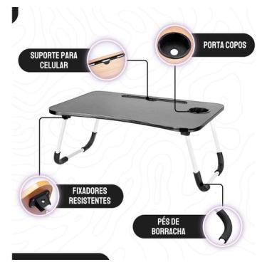 Imagem de Novo Mesa Portátil Dobrável Suporte Para Notebook Cama  - RENOVEDECOR