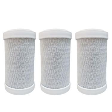 Imagem de Kit 3 Refil Filtro Carvão Ativado 136MM" Compatível Com Filtro Igatu 5