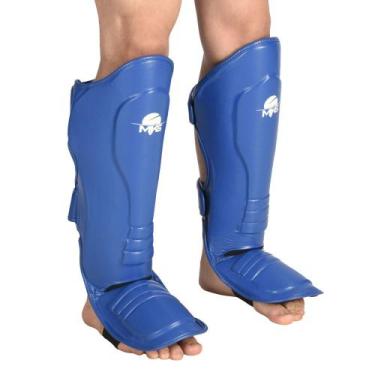 Imagem de Caneleira MKS Armour Kickboxing Muay thai, Azul, G