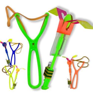 Imagem de Estilingue Com Luz De Led Voador Brinquedo Lançador Foguete - Europio