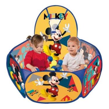 Imagem de Piscina De Bolinha Mickey Disney Com Cesta 100 Bolinhas Zippy Toys 637