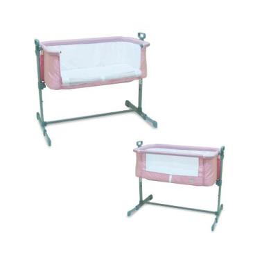 Imagem de Berço lateral acoplado side by side Co Slepeer Baby Style, Rosa