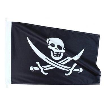 Imagem de Bandeira Pirata P Barcos Mastro Alcançado Náutica 33 X 22 - Noster Náu
