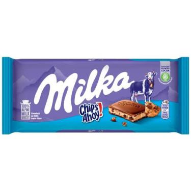 Imagem de Chocolate Milka Chips Ahoy com 100g