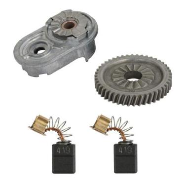 Imagem de Engrenagem, Mancal e Carvão P/ Furad. Makita HP2014