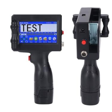 Imagem de Impressora Jato de Tinta Portátil Com Cartucho, Impressora Jato de Tinta Portátil Com Tela Sensível Ao Toque de 4,3 Polegadas, Altura Ajustável de 2 a 12,7 Mm, Conexão Bluetooth,