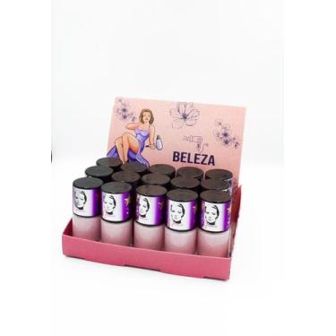 Imagem de Caixa de esmaltes atacado 15 unidades e display - beleza express