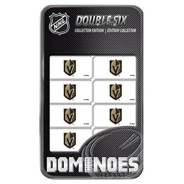 Imagem de MasterPieces NHL Vegas Golden Knights Edição de Colecionador Double Six Dominoes