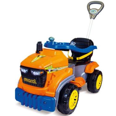 Imagem de Carrinho de Passeio Ou Pedal Trator Com Empurrador Tractor Agro Maral,