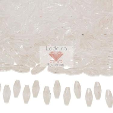 Imagem de Arroz oval sextavado passante 6x15mm em acrilico com 50gr - - Nenhum f