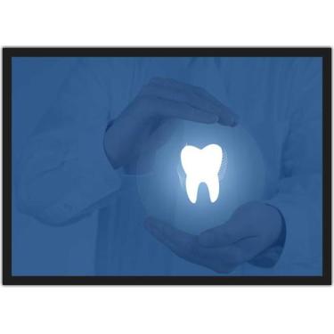 Imagem de Quadro Decorativo Profissão Dentista Odontologia Consultórios Com Mold