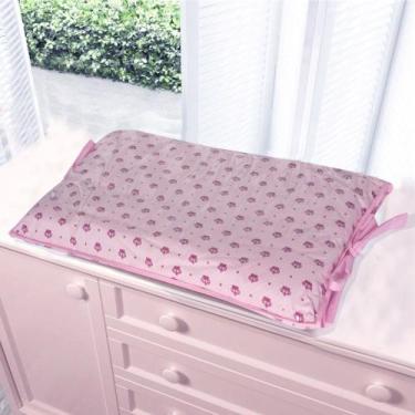 Imagem de Trocador De Bebê C/Plástico Infantil Quarto  Estampa Coroa - Pandora B