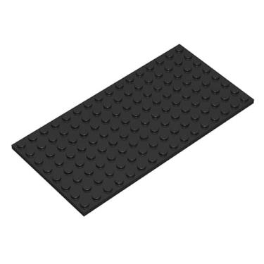 Imagem de Classic Black Plates Bulk, Black Plate 8x16, Building Plates Flat 20 Pcs, Compatible with Lego Parts and Pieces: 8x16 Black Plates(Color: Black)