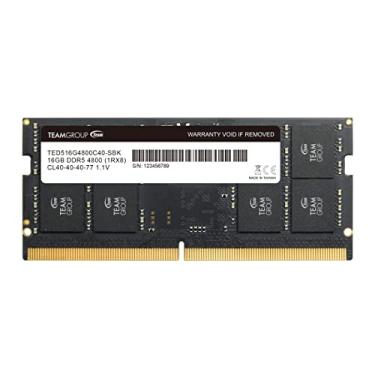 Imagem de TEAMGROUP Elite SODIMM DDR5 16GB 4800MHz (PC5-38400) CL40 Non-ECC Unbuffered 1.1V 262 Pin Laptop Memory Module Ram - TED516G4800C40D-S01