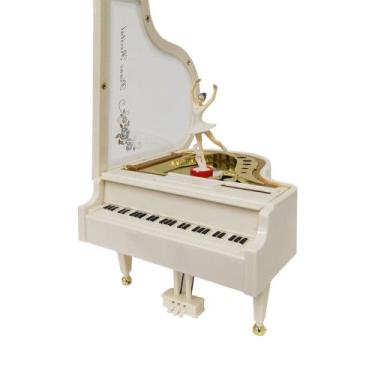 Imagem de Caixinha de Música Piano com Bailarina Dançarina - Caixinha de Musica