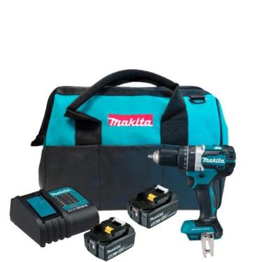 Imagem de Furadeira Parafusadeira 2 Baterias 18v 5ah Dhp484z Makita + Bolsa