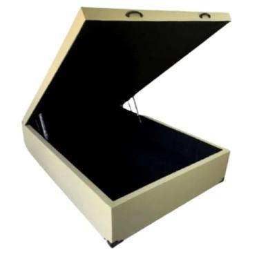 Imagem de Cama Baú Casal Blindada - Estrutura Reforçada (Bege)