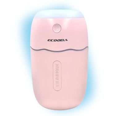 Imagem de Mini Umidificador e Aromatizador Ultrassônico 280ml com LED Multicolorido, Portátil, Silencioso e Relaxante, Ideal para Casa, Escritório e Quarto, Melhora a Qualidade do Ar e Aumenta a Umidade